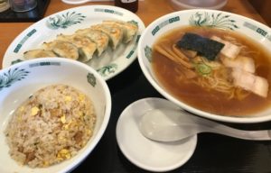 日高屋での注文品写真